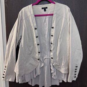 Torrid Cream Button-Front Women's Blazer